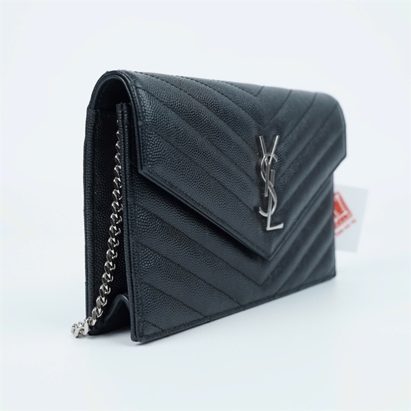 Túi YSL đen sz19 (MV) KG+