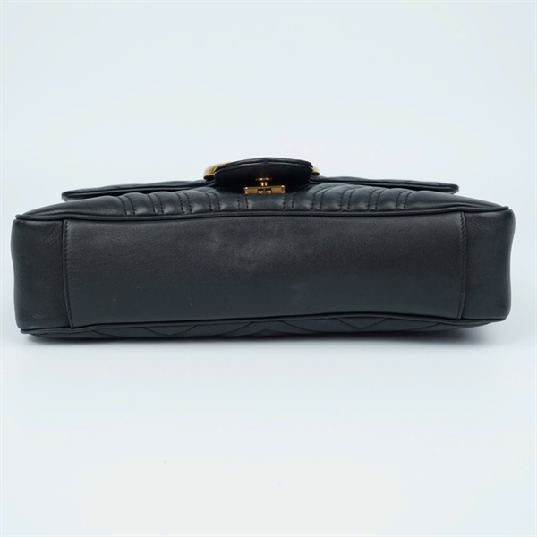 Túi GG Marmont đen (443496-467891) sz29 (MV) KG+