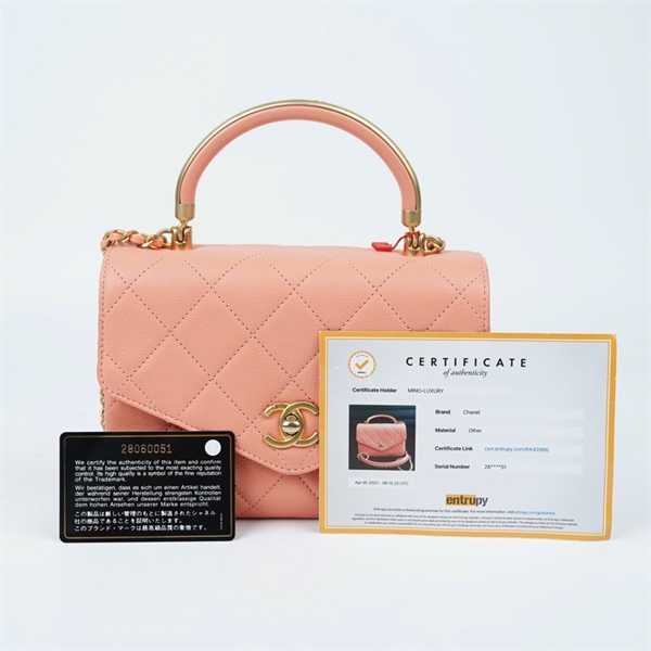 Túi Chanel cam nude (28060051) sz19 (MV) KG+