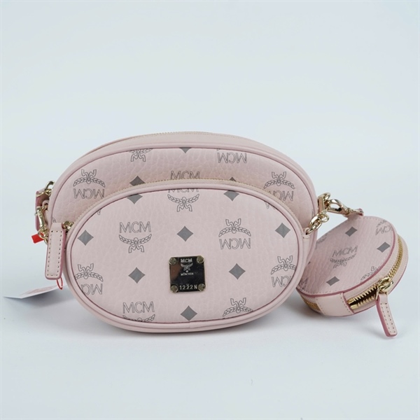 Túi MCM hồng set 3 sz19-15-9 (MV) KG+