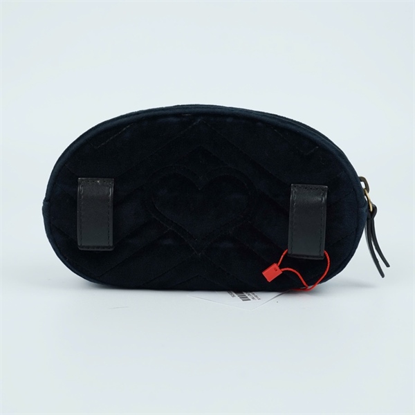 Túi GG Bumbag đen đính đá (476434-525040) sz17 (MV) KG+