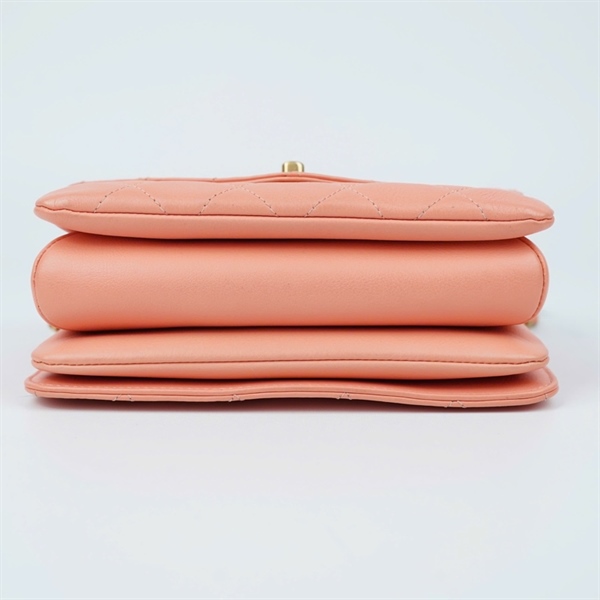 Túi Chanel cam nude (28060051) sz19 (MV) KG+