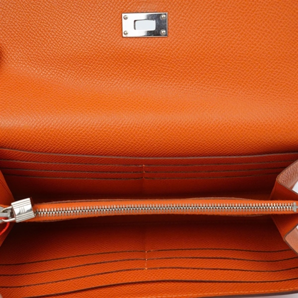 Ví Hermes cam stamp R(2014) (MV) KG+