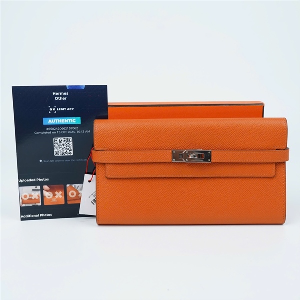 Ví Hermes cam stamp R(2014) (MV) KG+