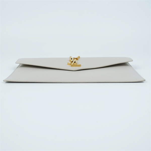 Túi YSL Clutch trắng sz27 (MV) KG+