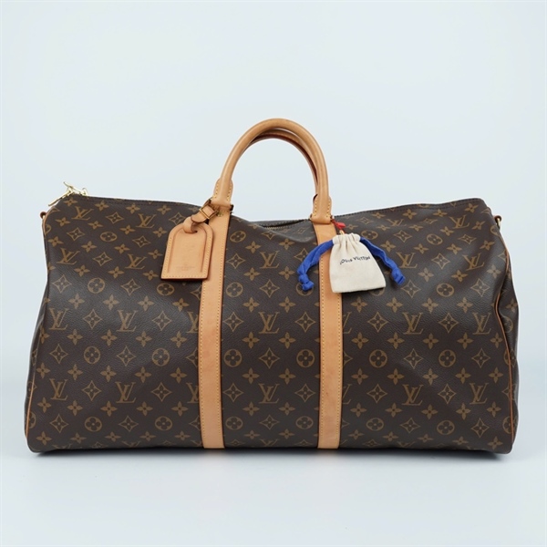 Túi LV du lịch hoa nâu kèm ổ+2 chìa sz55 (MV) KG+