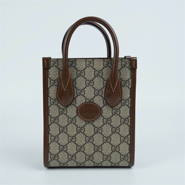 Túi GG Tote xám (671623-525040) sz15 (MV) KG+