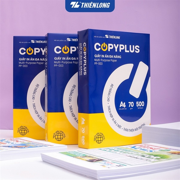 Ream giấy A4 70 gsm Thiên Long Copy Plus PP-003 (500 tờ)