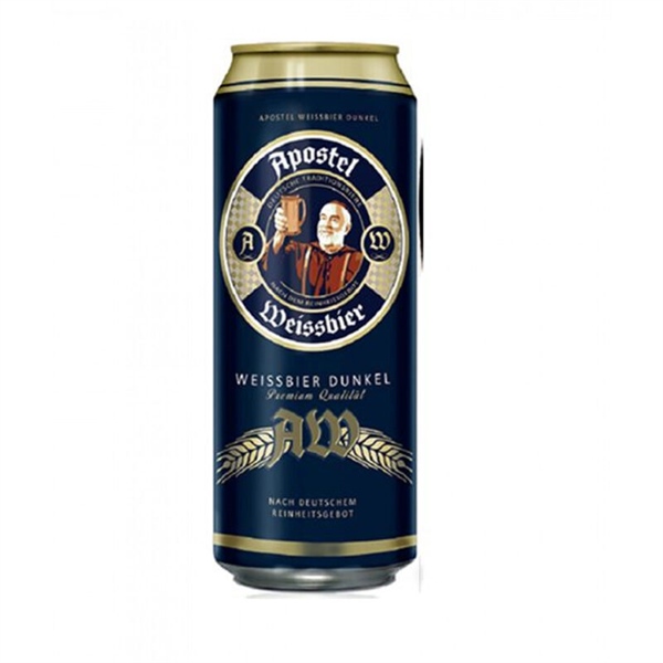 Bia Apostel Weissbier Dunkel 5,3% Đức – thùng 24 lon 500ml