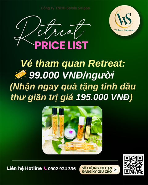 VÉ THAM QUAN RETREAT 1.11.2025