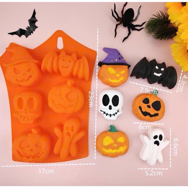 Khuôn silicon 6 hallowen mẫu 2