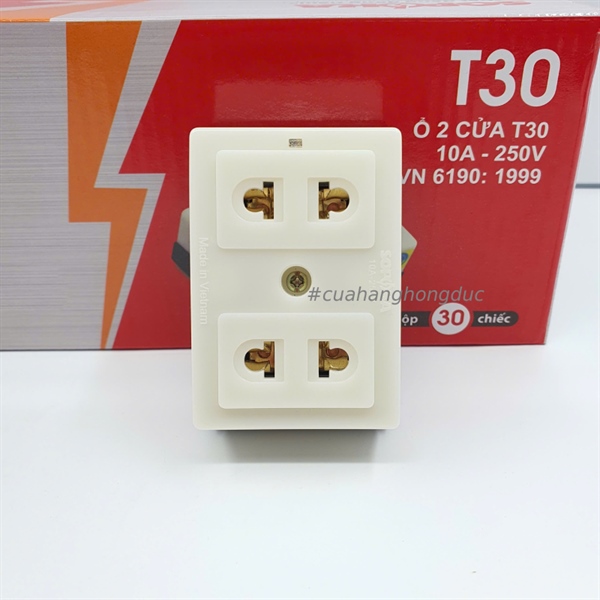 Ổ cắm 2 cửa T30