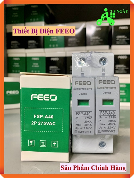 CẮT LỌC SÉT LAN TRUYỀN AC - SPD AC 40KA 2P 275V