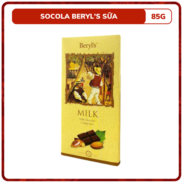 SOCOLA BERYL'S SỮA 85G