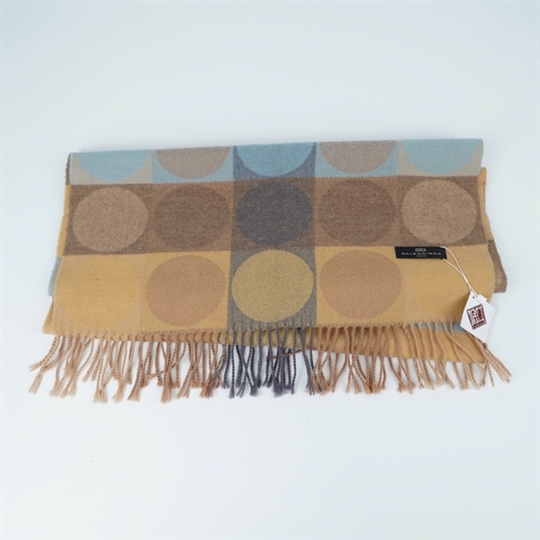 Khăn Balenciaga nâu xanh sz48x169 (PN) KG+