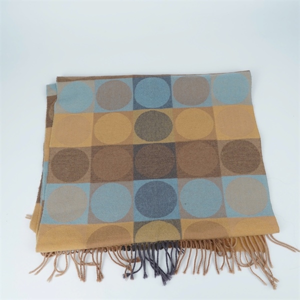 Khăn Balenciaga nâu xanh sz48x169 (PN) KG+