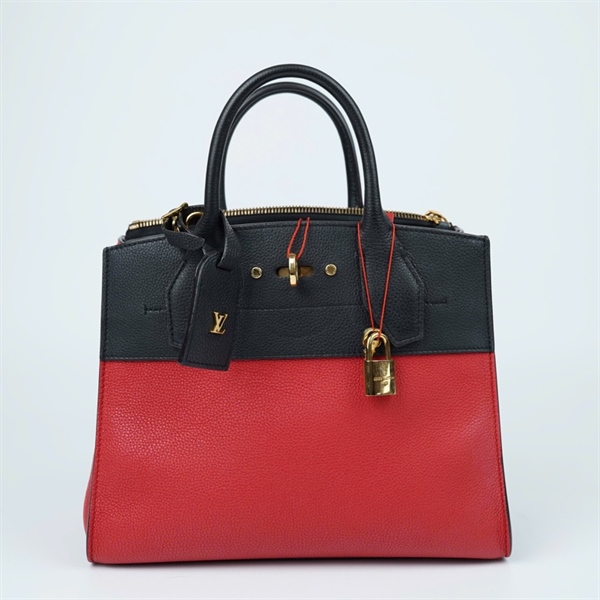 Túi LV City Steamer đỏ kèm ổ+1 chìa (NZ5118) sz26 (PN) KG+