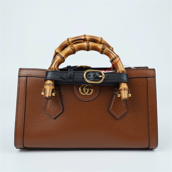 Túi GG Diana nâu 2 strap (735153-000926) sz25 (PN) KG+