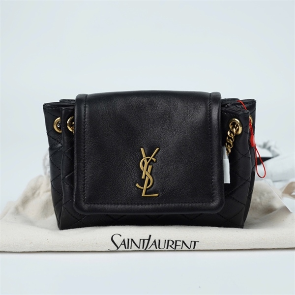 Túi YSL đen sz16 (LN) KG+