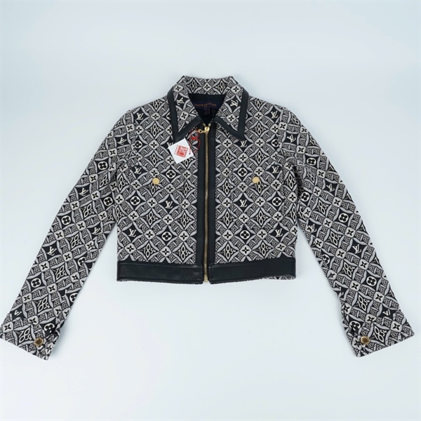 Áo khoác LV hoa đen (MV) KG+