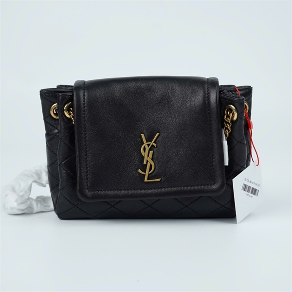Túi YSL đen sz16 (LN) KG+