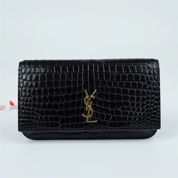 Túi YSL Phone đen dập vân sz18 (LN) KG+