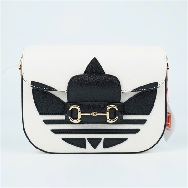 Túi GG 1955 trắng họa tiết 2 strap (658574-525040) sz20 (PN) KG+