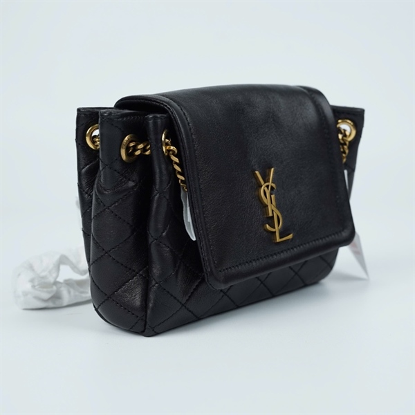 Túi YSL đen sz16 (LN) KG+