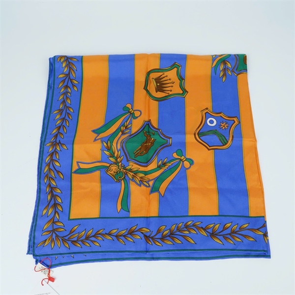 Khăn Polo xanh vàng họa tiết sz85x87 (PN) KG+