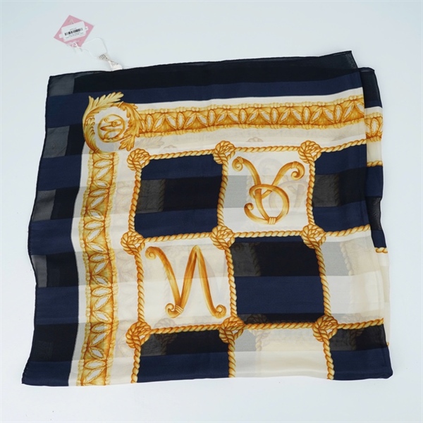 Khăn Nina Ricci xanh vàng sz85x86 (PN) KG+