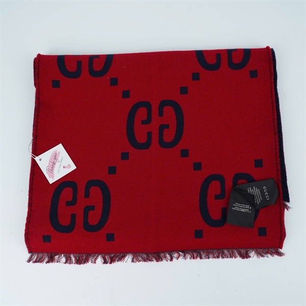 Khăn GG xanh chữ đỏ sz37x182 (PN) KG+