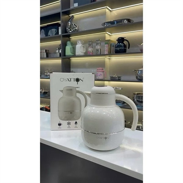 S377 - O51 Bình Ủ Trà 1.2L Diamond Inox 316 Oyatton OYTF51-C120 [T12] - Trắng