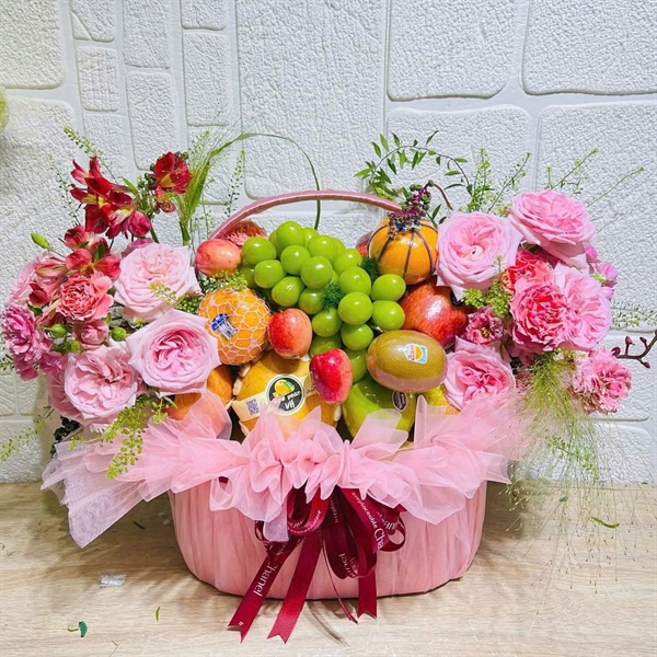 Giỏ quà trái cây - Mix Hoa Tươi - Trái Cây Nhập Khẩu