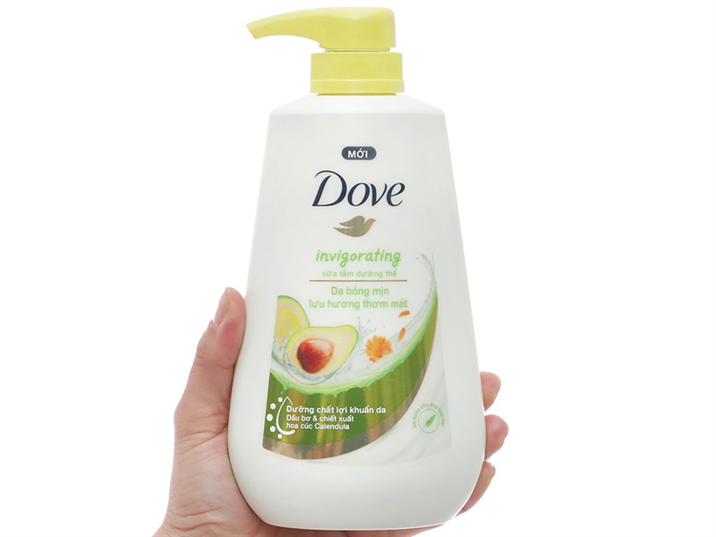 DOVE Sữa Tắm Serum Đào Bơ & Calendula 500G