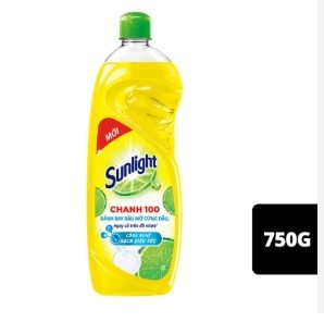 SUNLIGHT Nước Rửa Chén Chanh Mới 750g