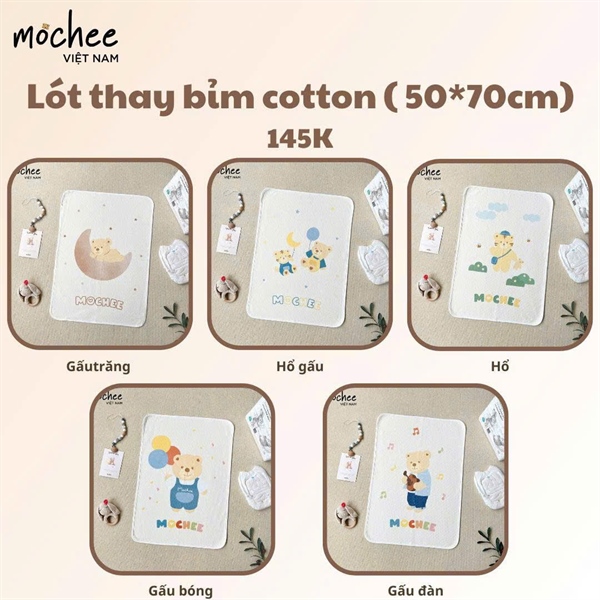 Lót tè chống thấm cotton Mochee MC024 (50x70cm)