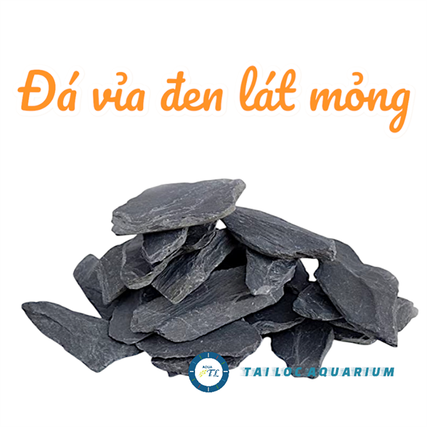 Trang trí bể cá: Đá vỉa lát mỏng (1kg) tạo layout bể cá thủy sinh