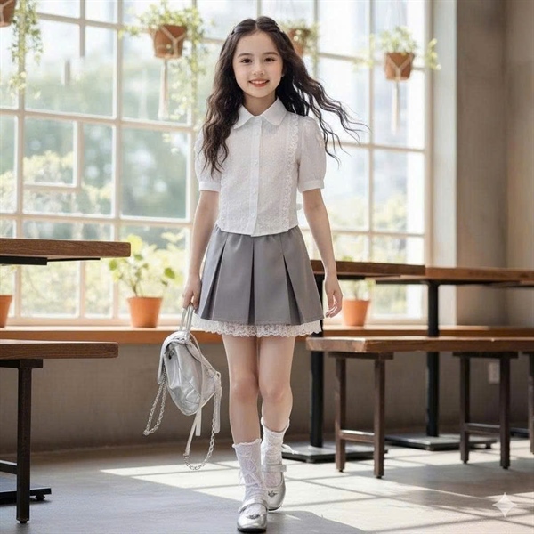 SET ÁO VÁY PHỐI REN