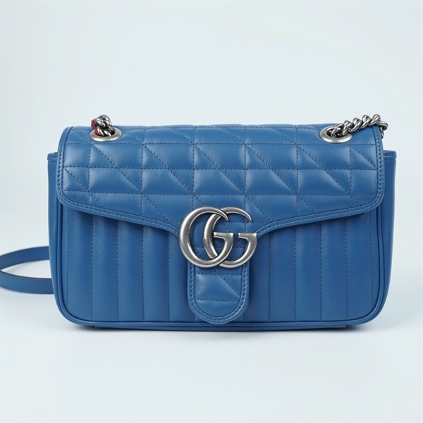 Túi GG marmont xanh dương szie 25cm +