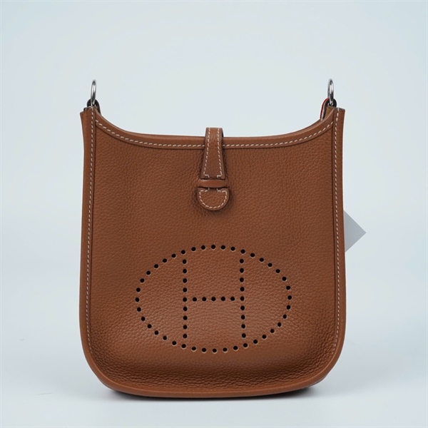 Túi Hermes Evelyne màu nâu KG+