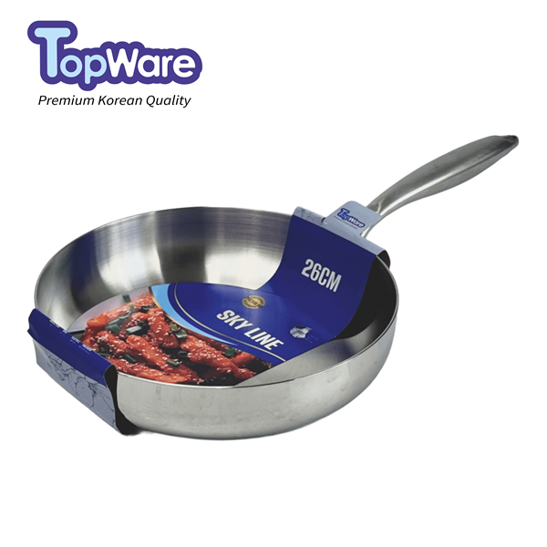 CHẢO CẠN INOX LIỀN KHỐI 26CM TOPWARE SKY LINE