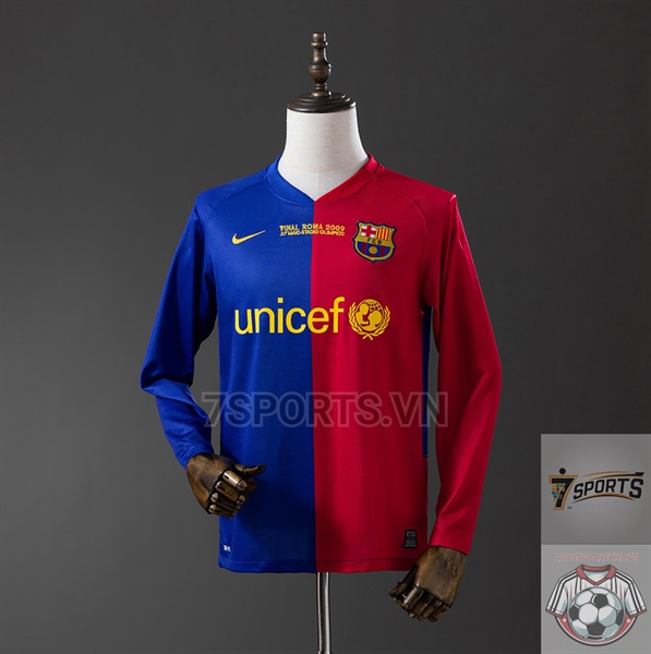 Áo Bóng Đá Retro Dài Tay Barcelona 2008/09 - Sân Nhà