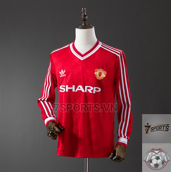 Áo Bóng Đá Retro Dài Tay Manchester United 1986/88 - Sân Nhà