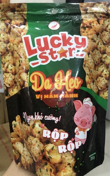 Da heo Lucky Star vị mắm hành 25g