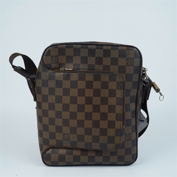 Túi LV đeo chéo ô vuông nâu kèm ổ+1 chìa (CA0015) sz24 +