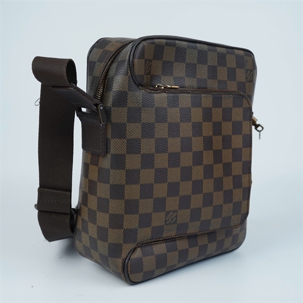 Túi LV đeo chéo ô vuông nâu kèm ổ+1 chìa (CA0015) sz24 +