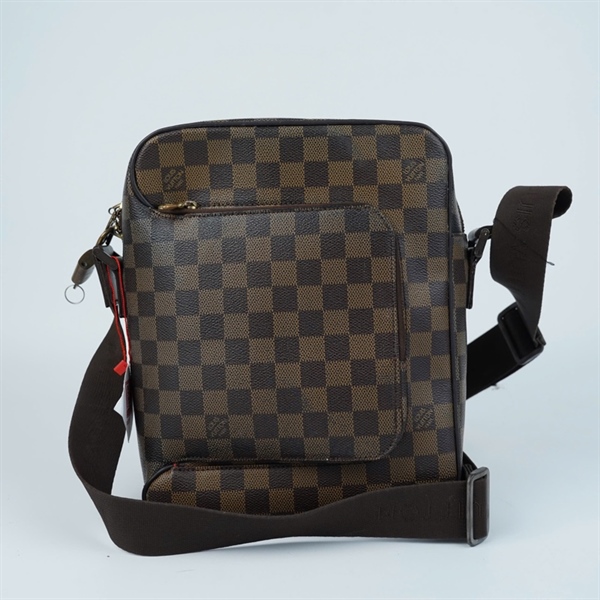 Túi LV đeo chéo ô vuông nâu kèm ổ+1 chìa (CA0015) sz24 +