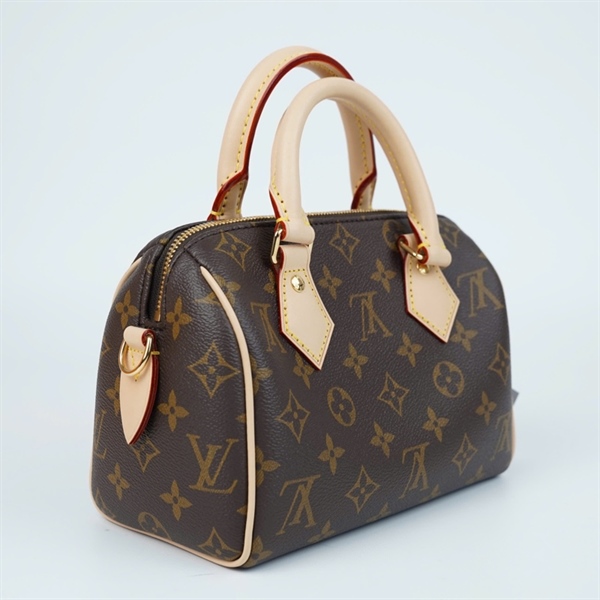 Túi LV speedy hoa nâu sz 20cm KG+