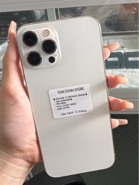 IPHONE 12 PROMAX 256GB “white” | màn linh kiện oled - pin linh kiện