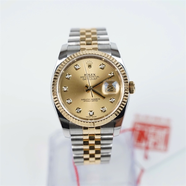 Đồng hồ Rolex mặt vàng (0175Q374) sz39 (HC) KG+